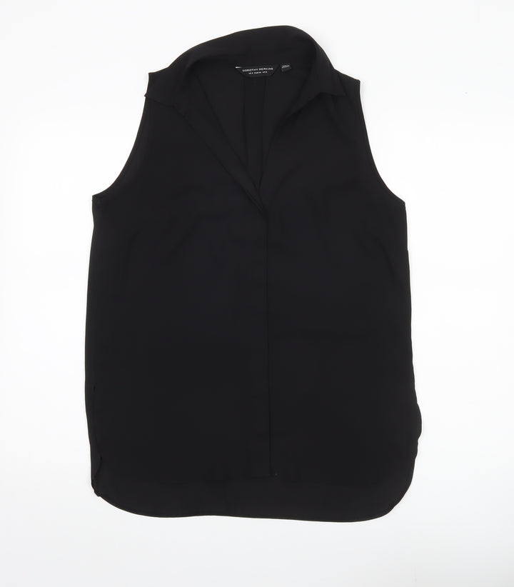 Dorothy Perkins Women’s Black Sleeveless Blouse UK 12 Work Casual
