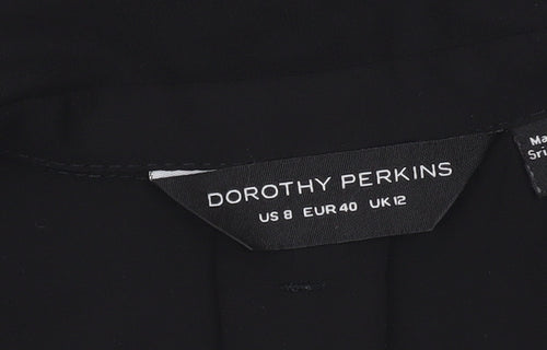 Dorothy Perkins Women’s Black Sleeveless Blouse UK 12 Work Casual