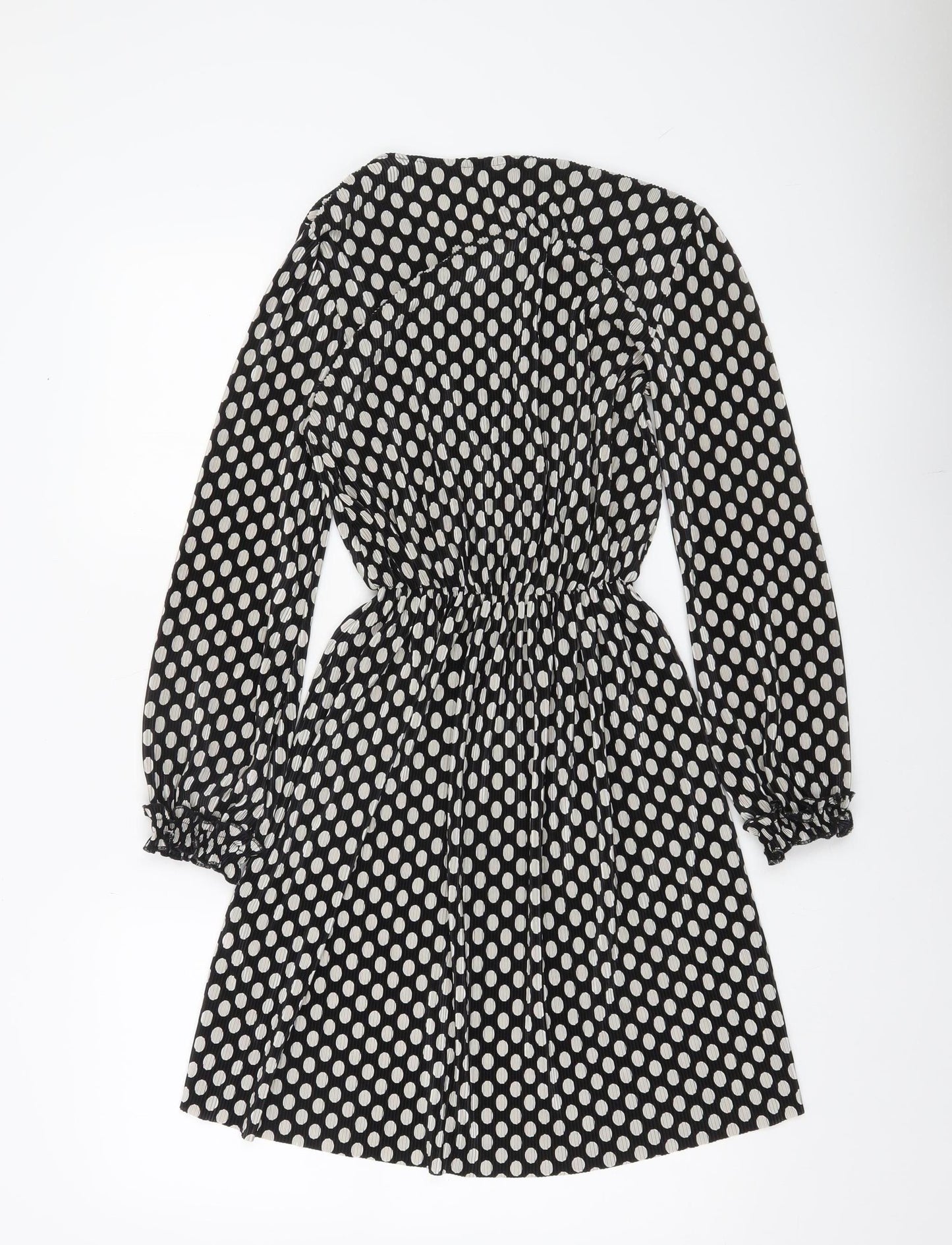 River Island Women’s Black Polka Dot A-Line Short Dress Size 10