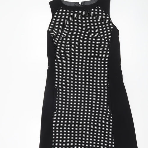 Next Women’s Black White Polka Dot Sheath Dress Size 6