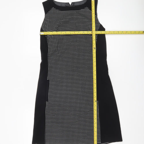 Next Women’s Black White Polka Dot Sheath Dress Size 6