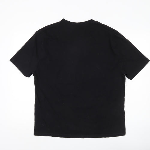 ASOS Men’s Black Art Print Crew Neck T-Shirt Size M