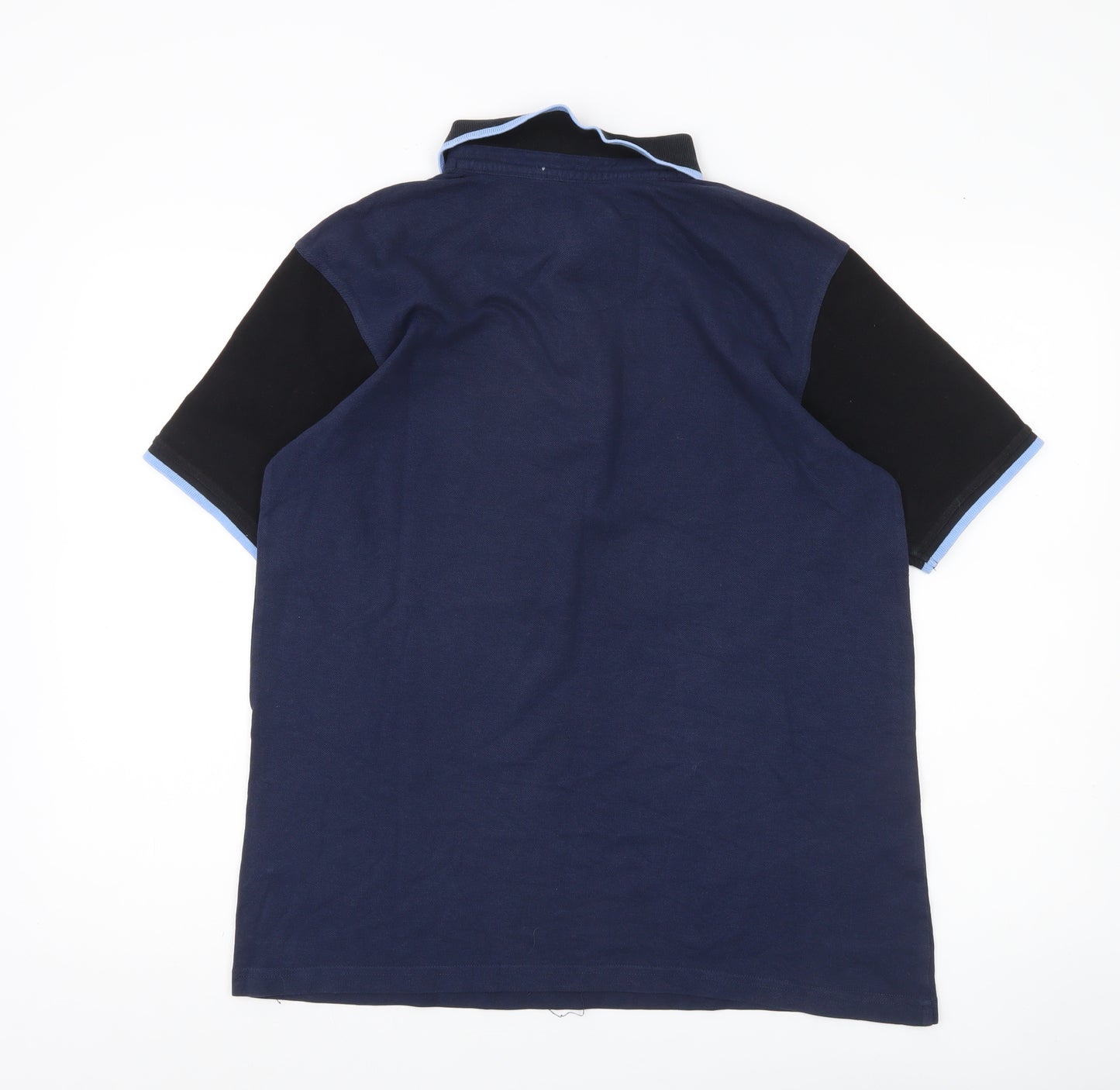 Manchester City Men's Blue Polo Shirt M Cotton Short Sleeve