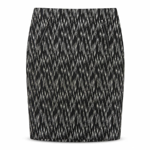Marks and Spencer Women’s Black Pencil Skirt UK 12 Geometric Zip Workwear