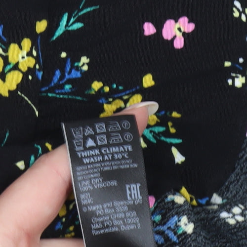 Marks and Spencer Women’s Multicoloured Floral Shift Dress Size 8