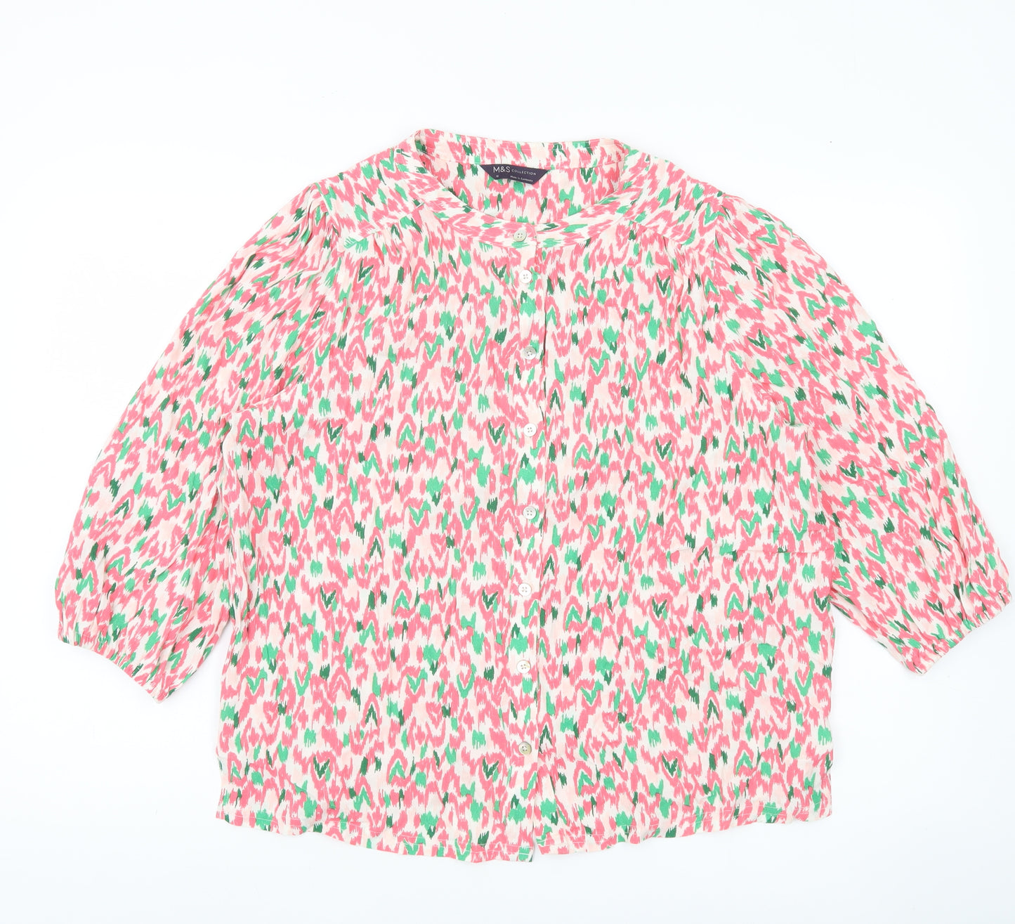 Marks and Spencer Womens Multicoloured Blouse Size 12 Tunic Style