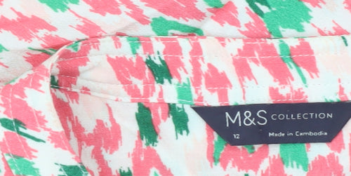 Marks and Spencer Womens Multicoloured Blouse Size 12 Tunic Style