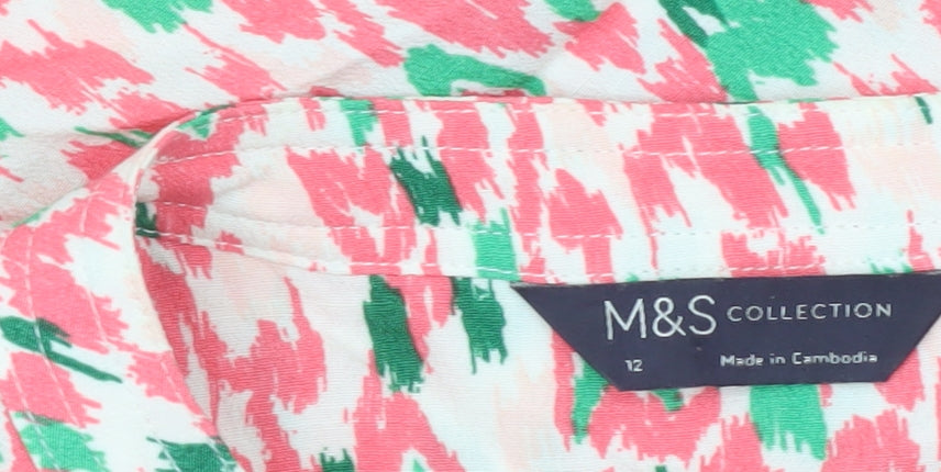Marks and Spencer Womens Multicoloured Blouse Size 12 Tunic Style