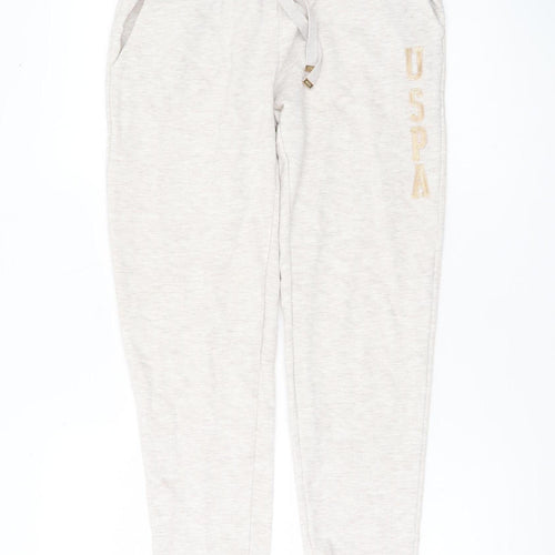 U.S. Polo Assn. Womens Beige Jogger Sweatpants Size S Casual