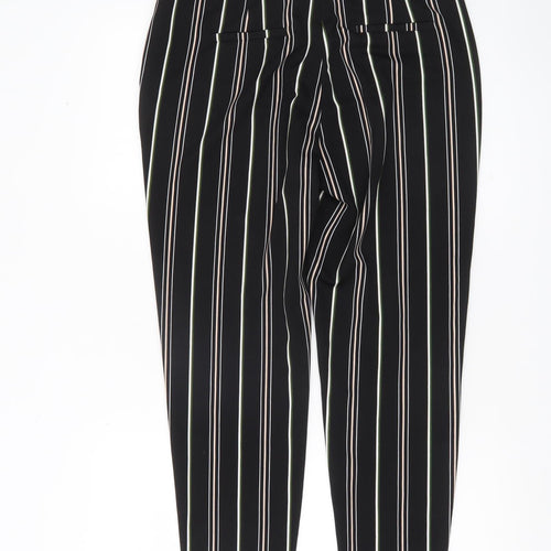 Dorothy Perkins Women’s Black Striped Slim Tapered Trousers Size 12