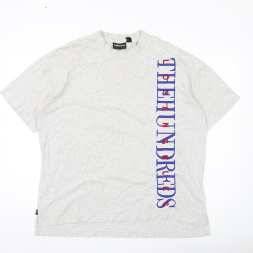 The Hundreds Mens Grey M Graphic Print Crew Neck T-Shirt
