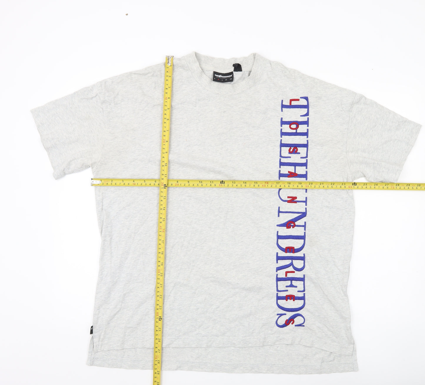 The Hundreds Mens Grey M Graphic Print Crew Neck T-Shirt