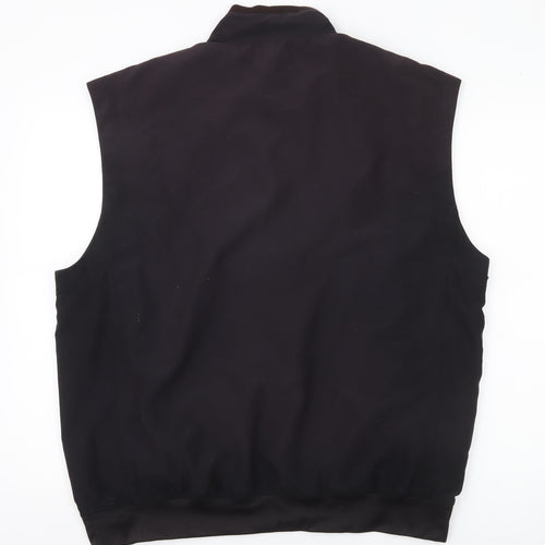 Oakmont Men’s Black Polyester Stand-Up Collar Waistcoat M