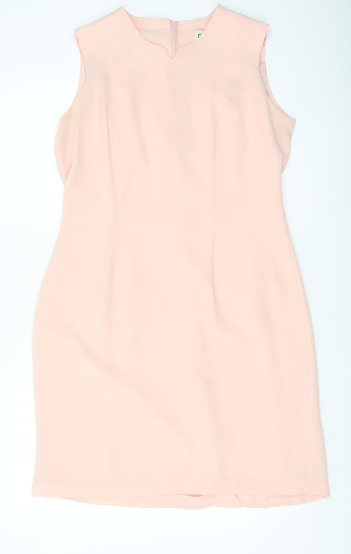 Prima Collections Women’s Pink Knee Length Sheath Dress Size 16