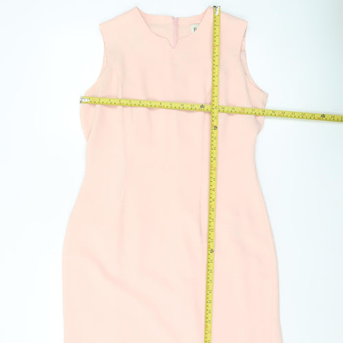 Prima Collections Women’s Pink Knee Length Sheath Dress Size 16