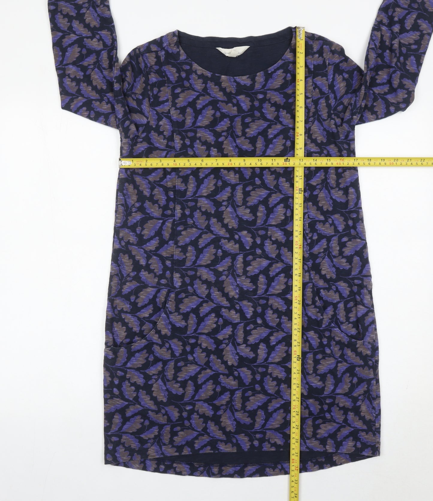 Seasalt Cornwall Women’s Blue Floral Shift Dress Size 8