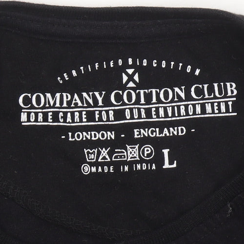 Company Cotton Club Men's Black L Graphic Print T-Shirt