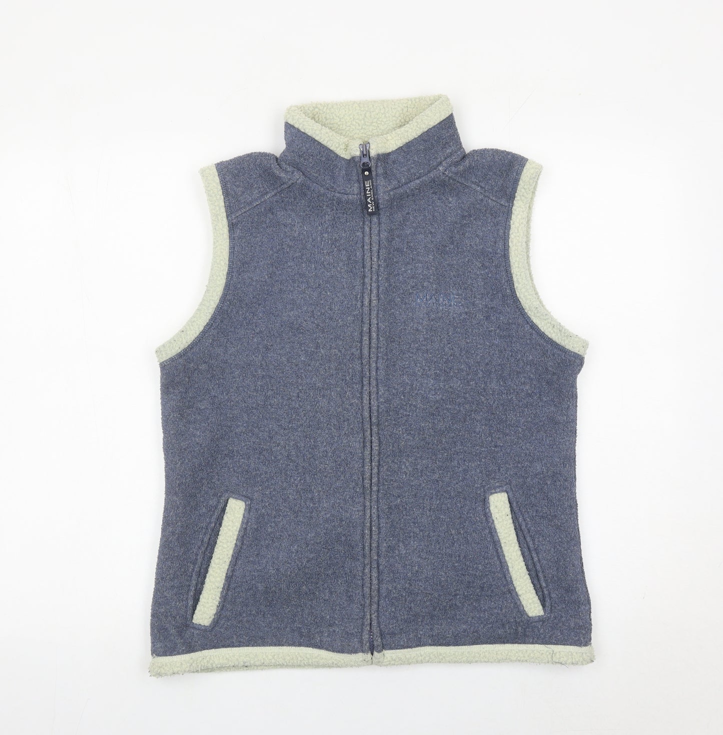 Maine New England Men’s Blue Fleece Waistcoat Bodywarmer Size S