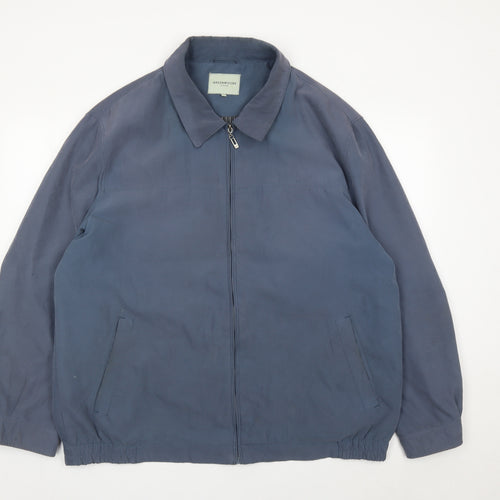 Greenwoods Men’s Blue XL Basic Jacket Full Zip Polyester Blend