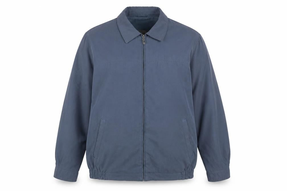 Greenwoods Men’s Blue XL Basic Jacket Full Zip Polyester Blend