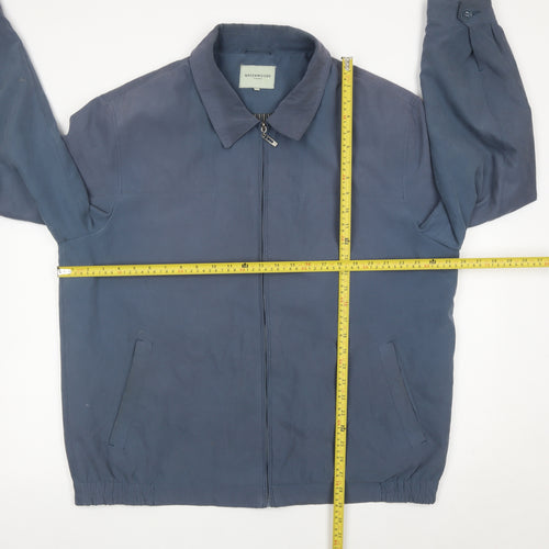 Greenwoods Men’s Blue XL Basic Jacket Full Zip Polyester Blend