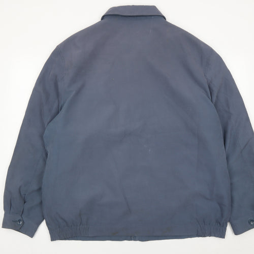 Greenwoods Men’s Blue XL Basic Jacket Full Zip Polyester Blend
