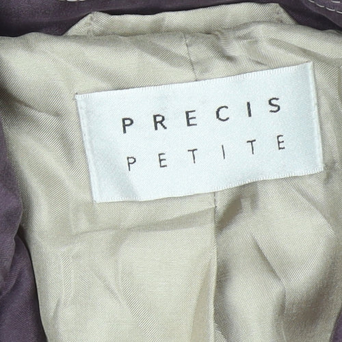 Precis Petite Women's Purple Silk Suit Jacket Size 10 Regular
