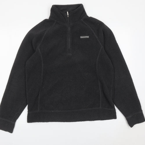 Craghoppers Women's Black Fleece Pullover Sweatshirt M Hiking Outdoor