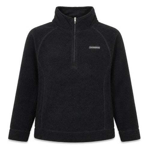 Craghoppers Women's Black Fleece Pullover Sweatshirt M Hiking Outdoor
