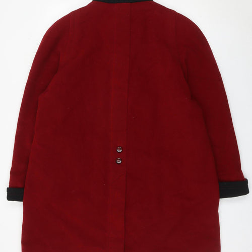 Kohler & Krenzer Women’s Red Wool Cashmere Blend Mid-Length Coat Size 12