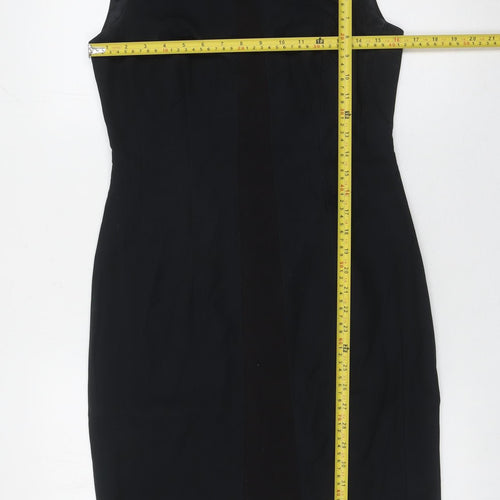 Next Women’s Black Size 8 Sleeveless Pencil Knee Dress