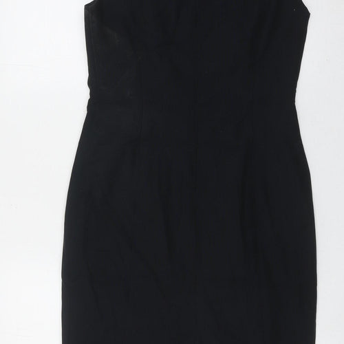 Next Women’s Black Size 8 Sleeveless Pencil Knee Dress