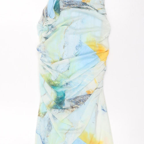 Zara Women’s Multicoloured Size 8 Bodycon Midi Strapless Dress