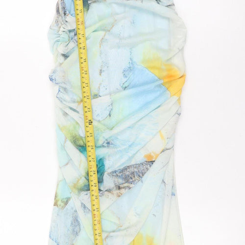 Zara Women’s Multicoloured Size 8 Bodycon Midi Strapless Dress