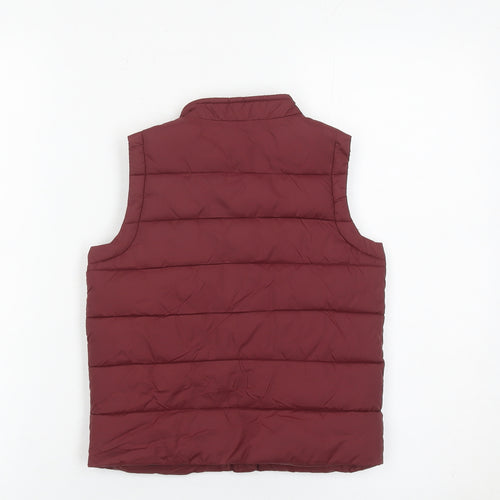 John Lewis Boys Red Quilted Nylon Padded Bodywarmer Waistcoat Age 5
