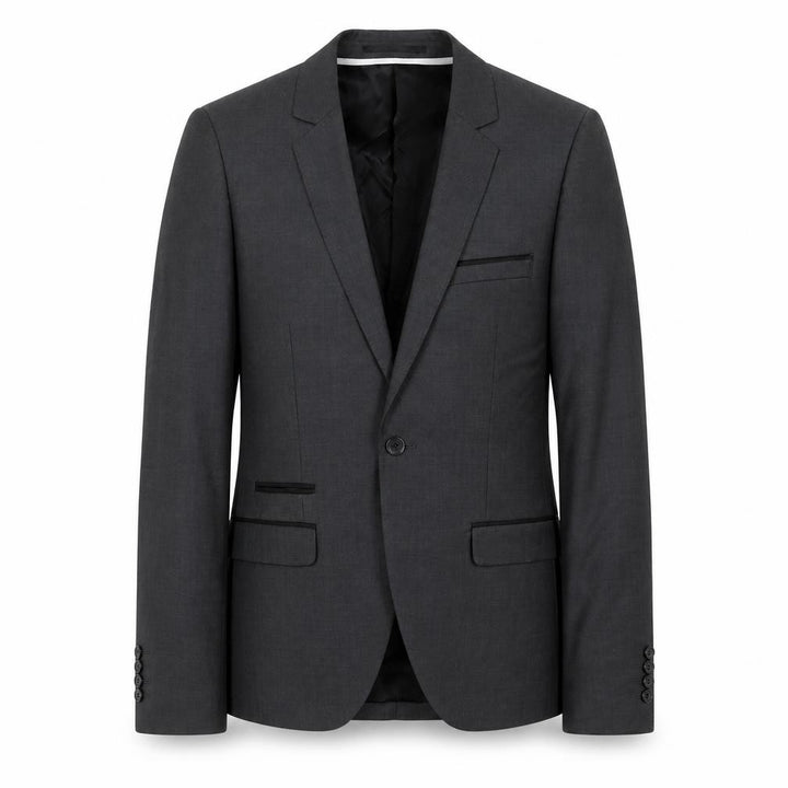 Topman Mens Grey Wool Blend Slim Fit Blazer Jacket Size 36