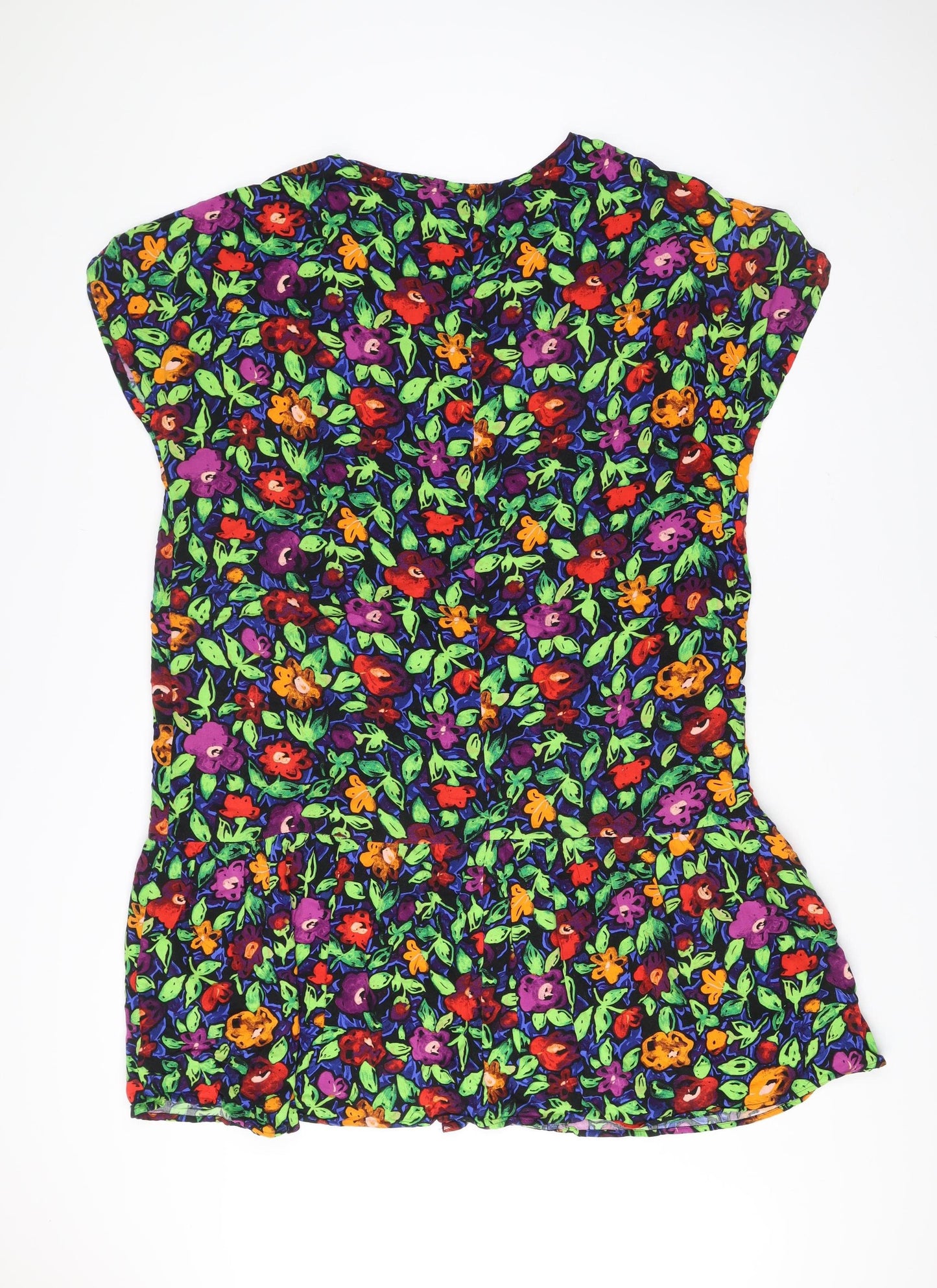 Monki Women’s Multicoloured Floral Strapless Short Dress Size S