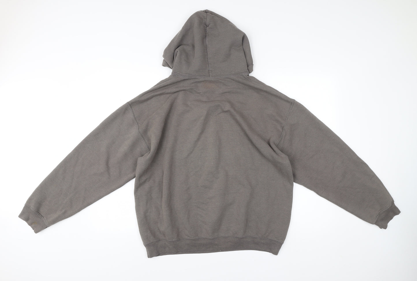 PrettyLittleThing Women’s Grey Pullover Hoodie M Logo Casual
