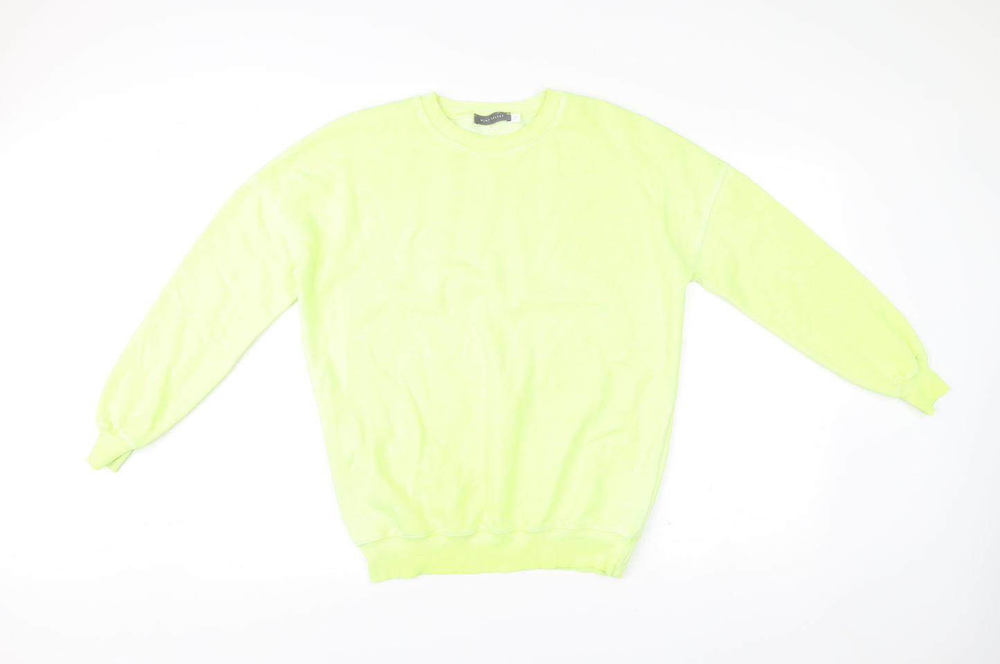 Mint Velvet Women Green Sweatshirt Small Pullover Cotton Blend