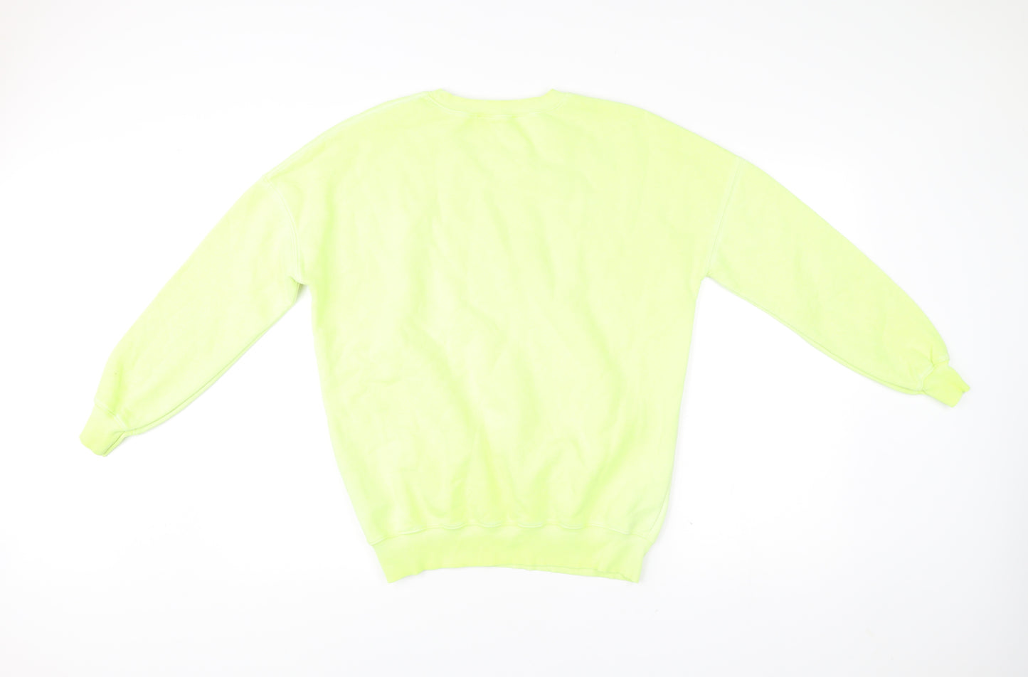 Mint Velvet Women Green Sweatshirt Small Pullover Cotton Blend