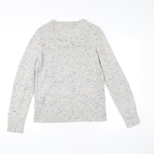 Marks and Spencer Women’s Grey V-Neck Wool Blend Jumper Size 12