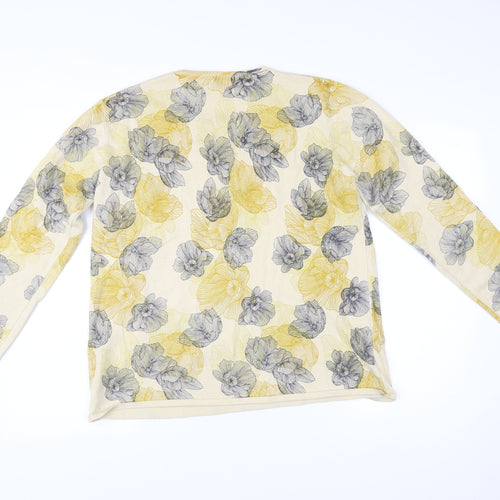 Claudia.C Womens Multicoloured Floral Knit Pullover Jumper L