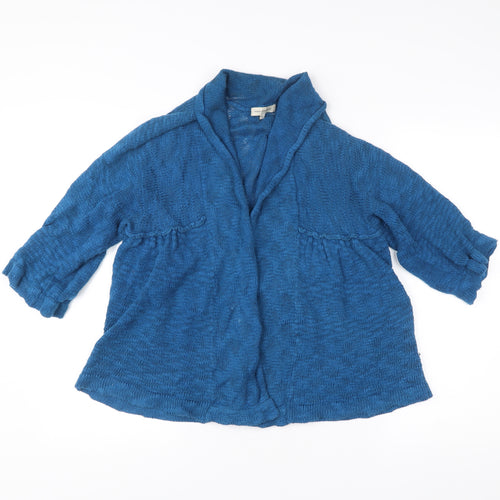 Rocha.John Rocha Women’s Blue Knit Cotton Cardigan Size 18