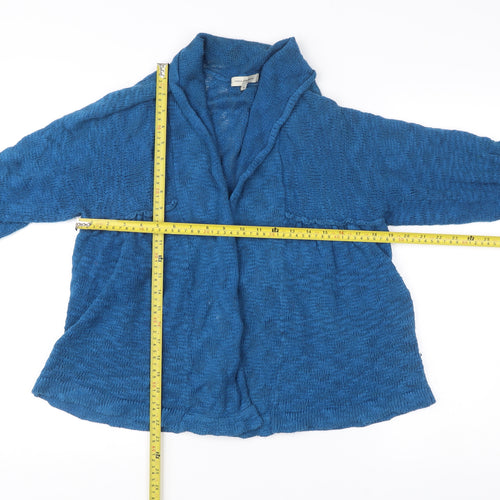 Rocha.John Rocha Women’s Blue Knit Cotton Cardigan Size 18