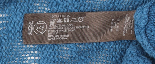 Rocha.John Rocha Women’s Blue Knit Cotton Cardigan Size 18