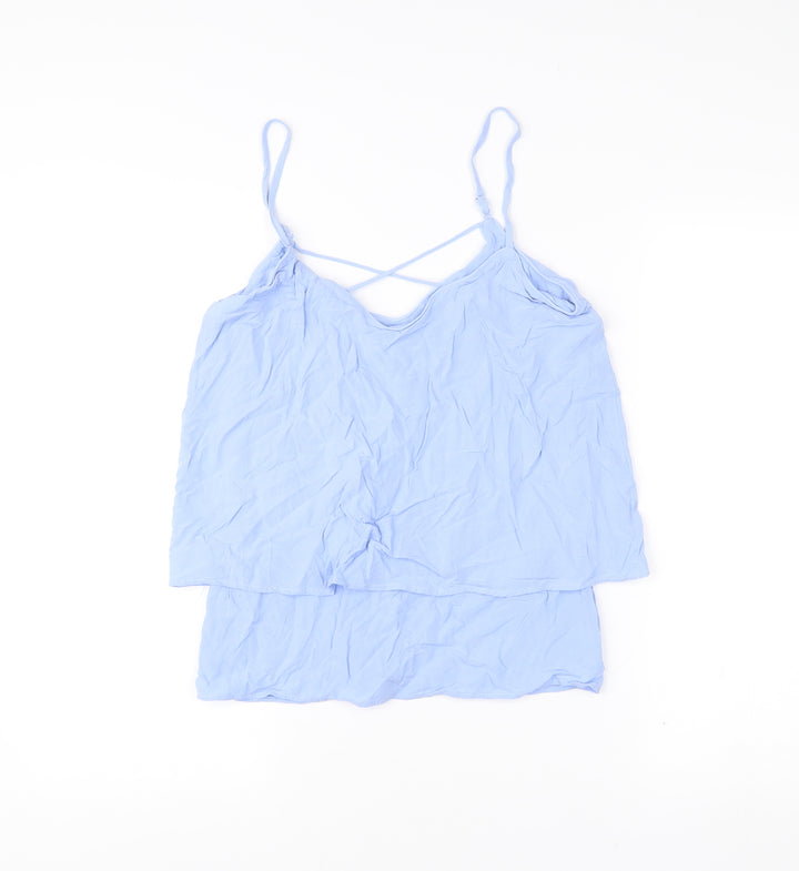Warehouse Women’s Blue Viscose Camisole Top UK 10