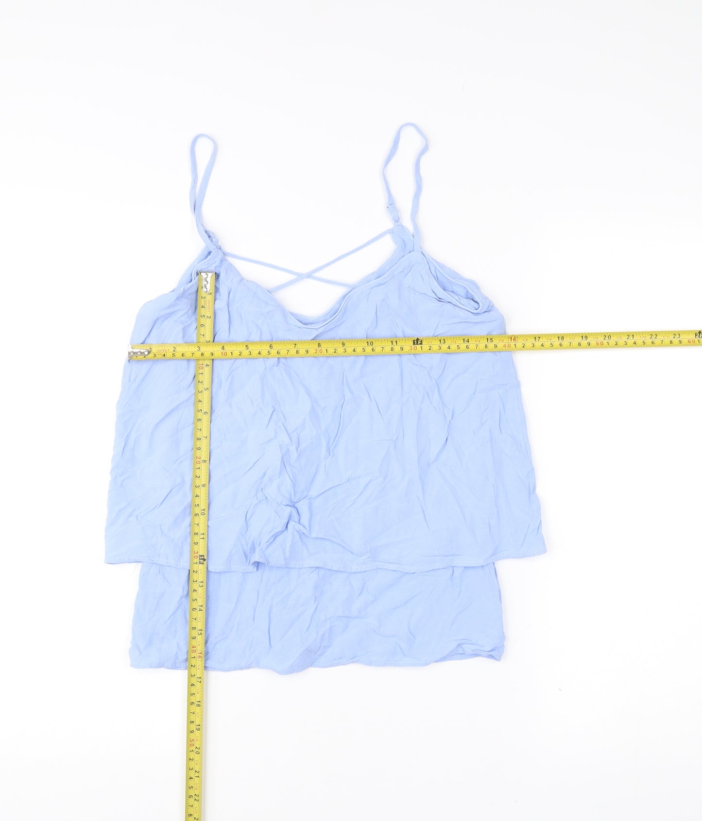 Warehouse Women’s Blue Viscose Camisole Top UK 10