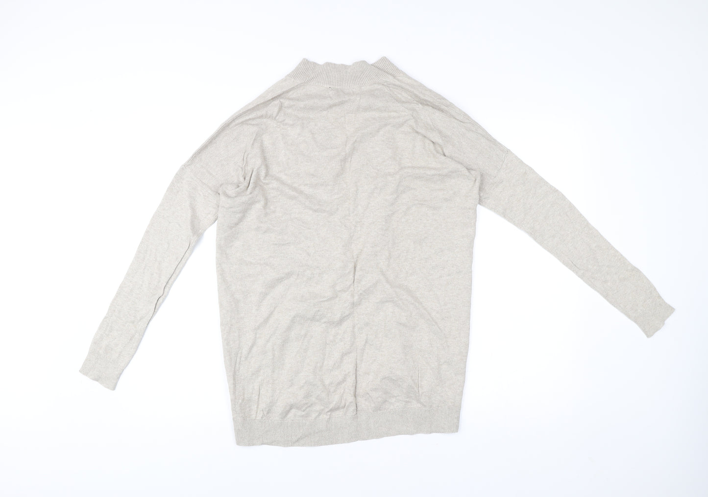 Gap Womens Beige XS Knit Open Cardigan Jumper Cotton Long Sleeve