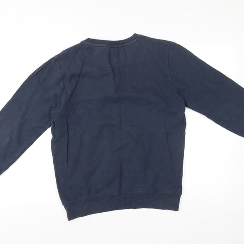 Jack Wills Men’s Blue Cotton Crew Neck Sweatshirt Size S Regular Fit