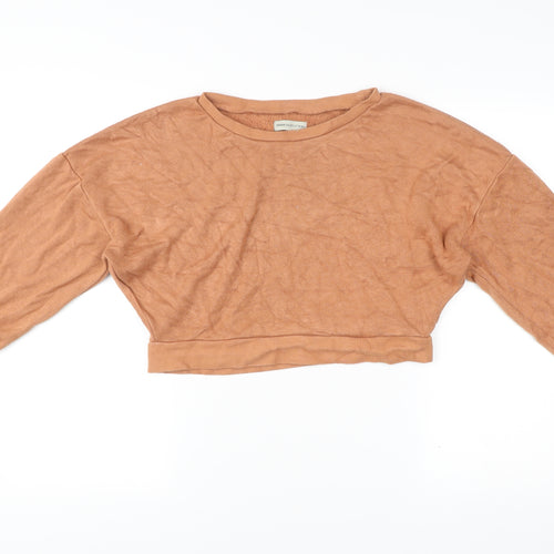 Urban Outfitters Women’s Brown Cropped Pullover Sweatshirt Size S